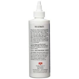 ADHESIVE PRODUCTS API60138 Ultimate Glue 8 OZ Bottle, Multicolor
