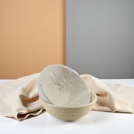 9 Inch Proofing Bread Basket Cloth,Round Cloth Baking Supplies Bread, Reusable Breathable Liner Cotton Flax Banneton Proofing Bread Cloths, Baking Tools and Accessories for Kitchen and Dining