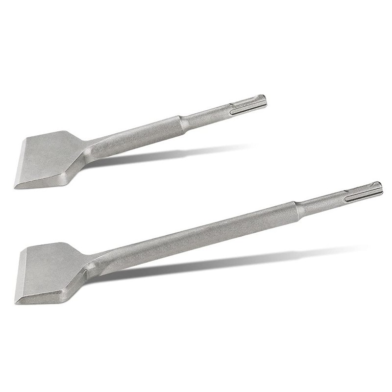 SDS Plus Chisel, 2pcs Tile Removing Chisel SDS-Plus Cranked Chisel