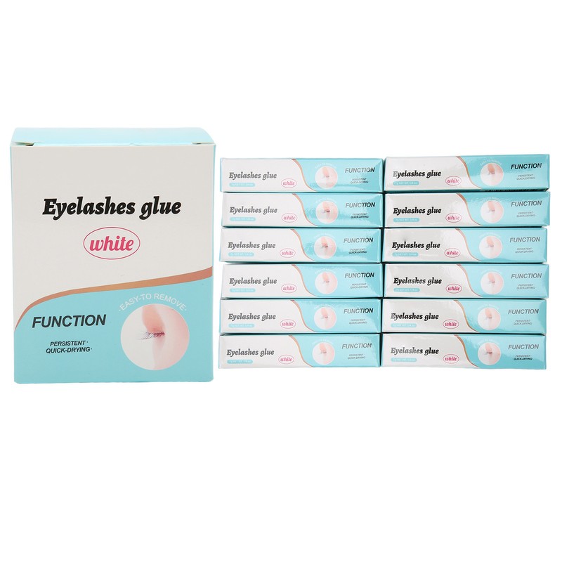 12PCS False Eyelash Glue Waterproof Fast Dry Lasting Maintenance Transparent