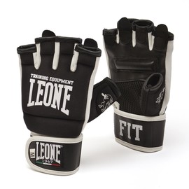 LEONE 1947 GK093 Fit-Boxe Gloves, Unisex adult, Black, S
