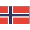 Norwegian Flag Car Magnet, Red White Blue, Vinyl, Weather Resistant,