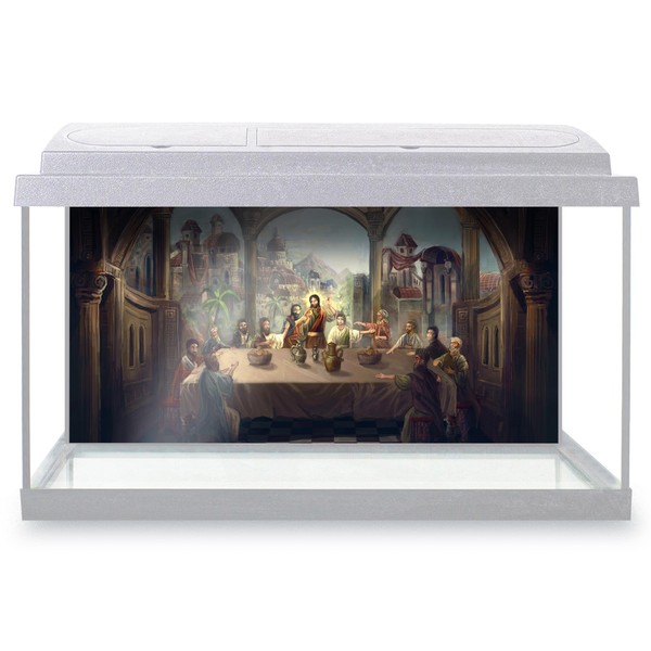 Aquarium Fish Tank Background 90x45 cm - Last Supper Art