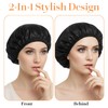 Sibba Shower Cap Elastic Shower Bonnet Caps Bath Hair Wrap