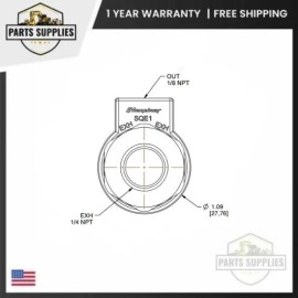 Humphrey SQE1 Humphrey 3-way 2-position Quick Exhaust Air Valve 1/8" NPTF 4-150 psi