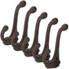 Peohud 10 Pack Cast Iron Coat Hooks, Rustic Wall Hooks,