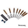 IMOTECHOM 10-Pieces Woodworking Wood Chisel Set with Wooden Box, Honing