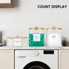 Glass Jars and Acrylic Dryer Sheet Holder, Laundry Pods Container
