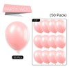 PartyWoo Light Pink Balloons 50 pcs 12 Inch Pastel Baby