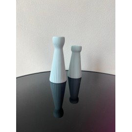 SCBLOOM Taper Candle Holders for Candlesticks Ceramic Candle Stick Candle Holder- Set of 2 Decorative Candle Stand for Wedding Decor,Dinner Party and Table Centerpieces,Housewarming Gift Blue