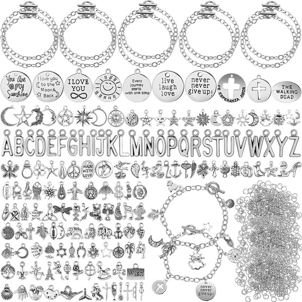 Highergo 469 Pcs Bangles Bracelet Making Kit Link Chain Bracelet
