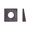 U-Turn - 1/2 Square Beveled Washer Malleable Plain (100 Pack)