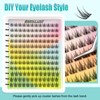 Wispy Cluster Lashes Manga Lashes 144PCS Natural Cluster Lashes C