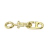 Yacht Steel 2 Flag Linen Swirl 770 mm Brass