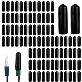 lasuroa 200pcs No Glow Caps for String Lights, Christmas Light Covers Suitable for 0.33 Inch Diameter LED Tubes Lights Glow Cap Lights-String Cap to Hide for Outdoor Yard Party Favor