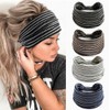 Headband Headwrap Sweatband Bandanna Biker Wrap Stretch Pretied White Over