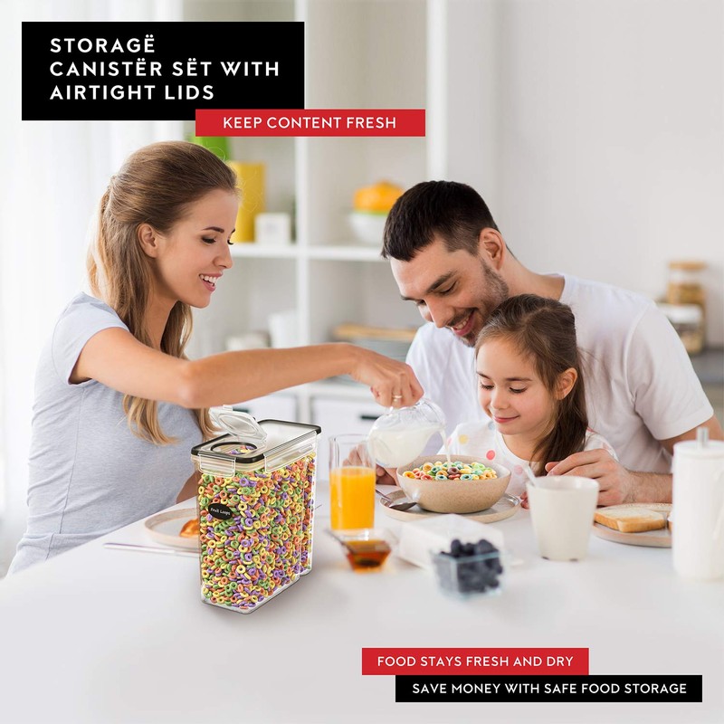 Cereal Containers Storage 2 Pack 135 fl. oz Cereal Dispenser