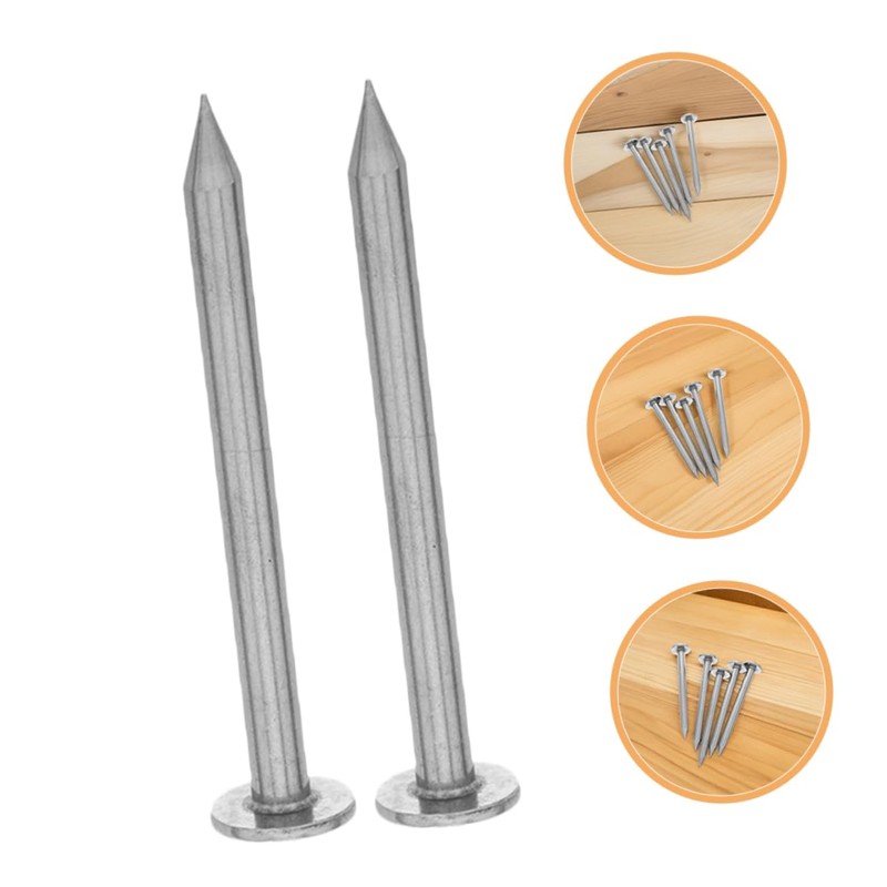 CAXUSD 6pcs Low Profile Stainless Steel Survey Markers Durable Heavy