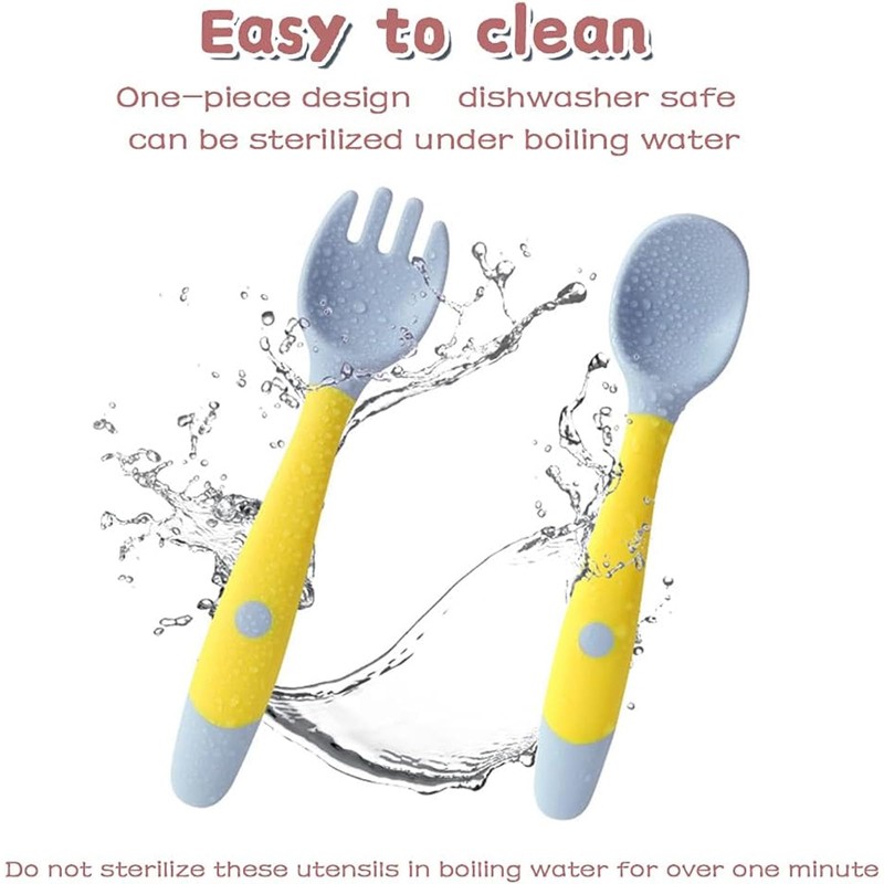 Pack of 6 Children's Cutlery from 1 Year, Learning to