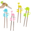 Chopsticks for Children, 4 Pairs Training Chopsticks, Reusable Children's Chopsticks,