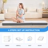 MASVIS Trifold Mattress, 4 Inch Memory Foam Foldable Mattress with