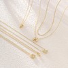 Sargetou Gold Initial Layered Necklaces for Women,14K Gold Letter C