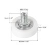 PATIKIL 22 mm Drawer Castors, Pack of 8 Plastic Drawer