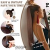 JUGUTA 1 Piece Braid Extension Ponytail Extension Real Hair Braid