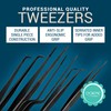 O'Creme Set of Culinary Tweezer Tongs Offset, Straight and Curved,