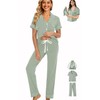 WJing Yi Jia Womens 3Pcs Pajamas Set Soft Pajama Sets