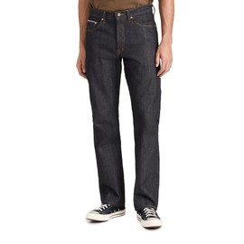 Naked & Famous Denim Men's True Guy Left Hand Twill Selvedge Jeans, Indigo, Blue, 33