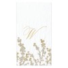 Caspari Berry Branches Single Initial Paper Guest Towel Napkins Letter