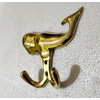 DECORVOID Brass Whale Wall Hooks, Decorative Solid Brass Key Hanger