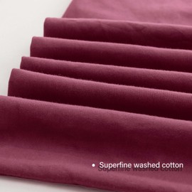 HeimenAogo Extra-Long Staple Cotton Duvet Cover Set King, Ultra Soft and Breathable Comforter Cover with Zipper Closure, High Thread Count Egyptian Cotton Blanket Cover 3pcs, Heather Rose