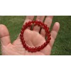 RAYON Red Agate Bead Bracelet for Men Stretch 8mm beads