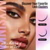 AKXSINKA Cluster Lashes, D Curl DIY Lash Extensions, Weightless Thinnest