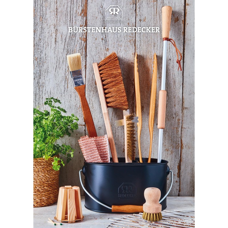 Redecker Beechwood BBQ Brush, Extra-long Basting Brush for Grilling, Baking,