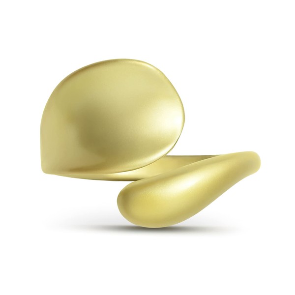 Linawe Gold Hug Adjustable Rings for Women, Thumb Pinky Spoon