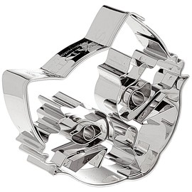 Staedter Cat's Face Cookie Cutter, Silver