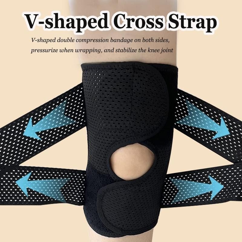 OLLAS 1pc Plus Size Knee Compression WrapBrace (Order A Size