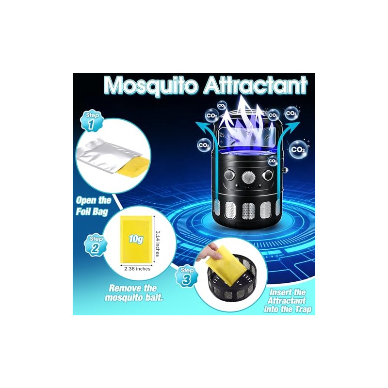 8 Pack Mosquito Attractant Lure Yellow Co2 Scent Bait Refill
