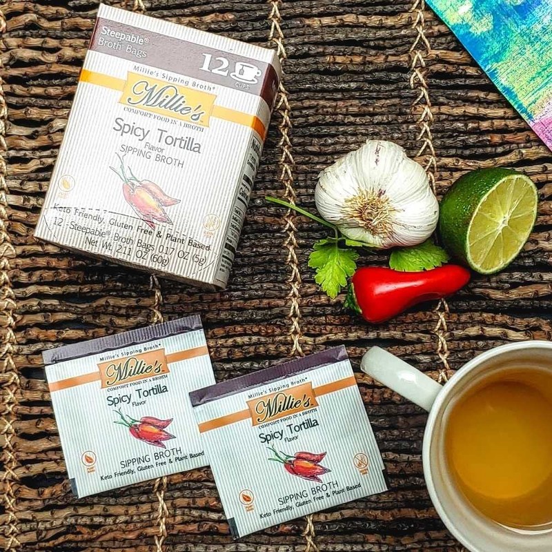 Millie’s Sipping Broth - Vegetable Broth -Natural-Gluten Free-Keto Friendly Spicy