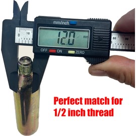 38g (50cc) CO2 Kit Cartridge Cylinder with 1/2-inch Thread for Motorcycle Safety Air Bag Vest and Inflatable Jackets