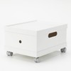 MUJI 44902882 Polypropylene File Box Standard 1/2 White Gray
