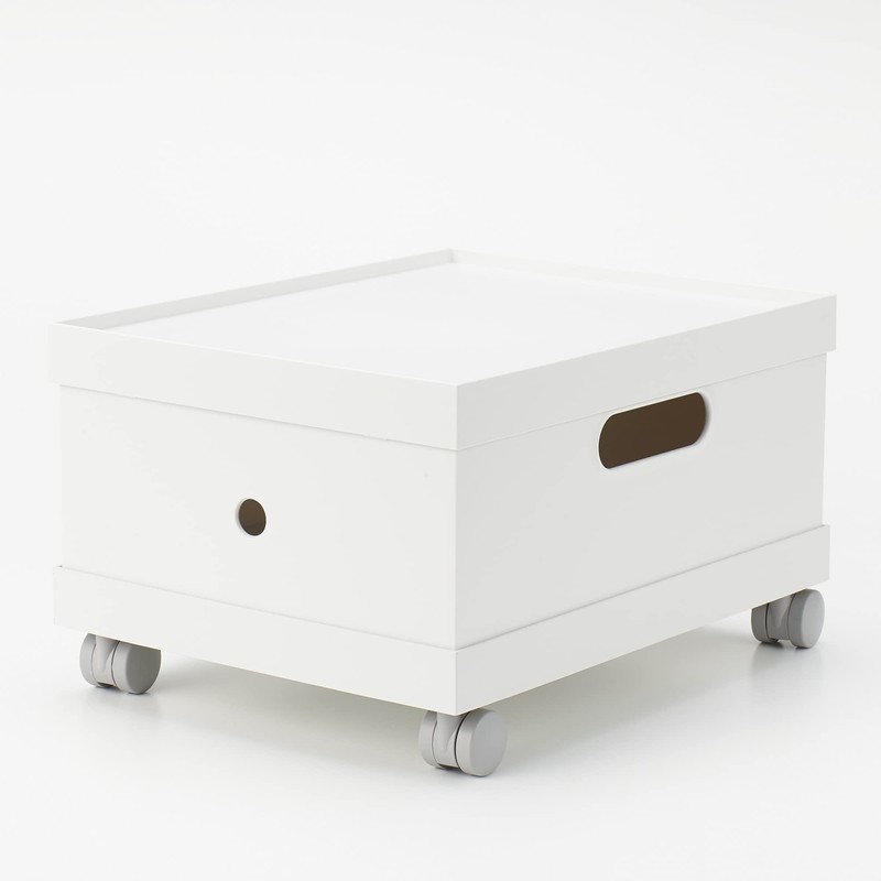MUJI 44902882 Polypropylene File Box Standard 1/2 White Gray