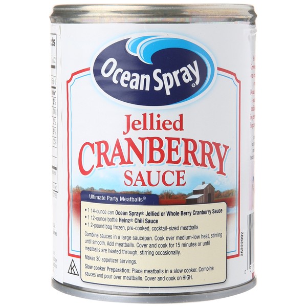 Ocean Spray Cranberry Sauce Jellied, 14-Ounce Bottles (Pack of 24)