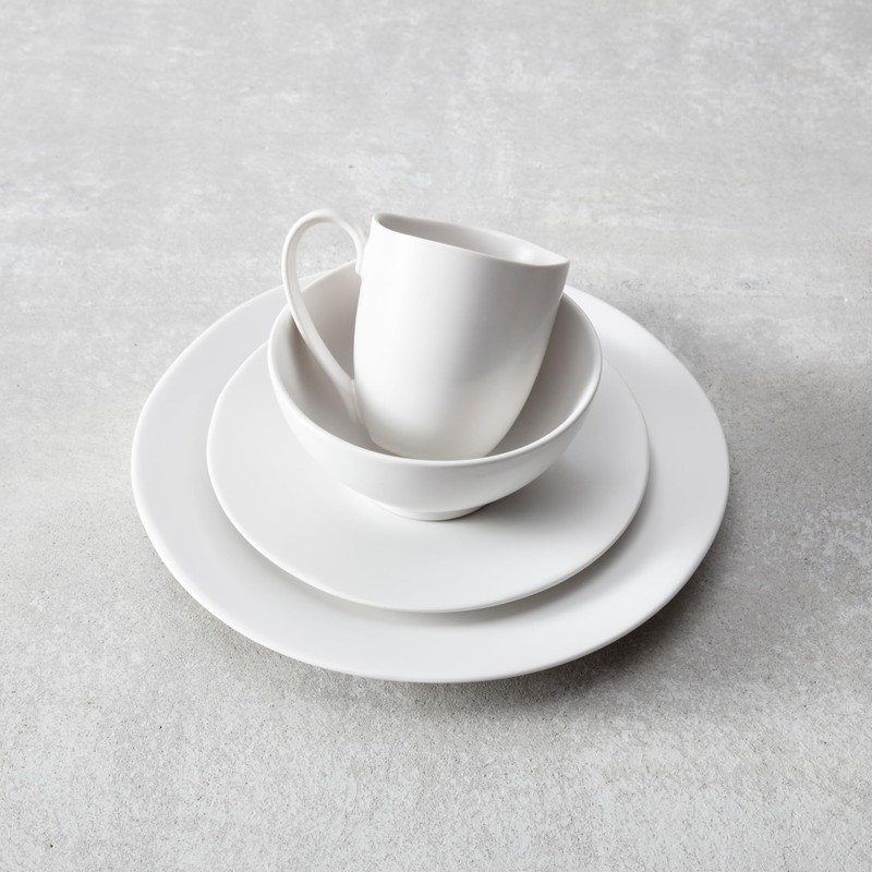 Fortessa Vitraluxe Dinnerware Heirloom Matte Finish Coupe Pasta Bowl 9-Inch,