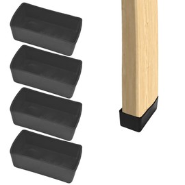 2x4 Wood Post End Cap - 4Pcs 1.57”x 3.15“Post caps (1-1/2" x 3-1/7") PVC Floor Protector,Waterproof and Anti-Friction,Suitable for Table Legs, Chair Legs, armrests and Other Wood