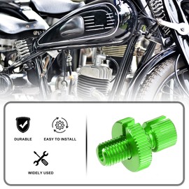 X AUTOHAUX 1 Pcs M10 Brake Clutch Cable Line Adjuster Screw Green
