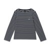 캉골 [Kangol] Women's Stripe Long Sleeve 3547 Navy